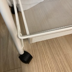 3段収納ラック　　ホワイトの画像