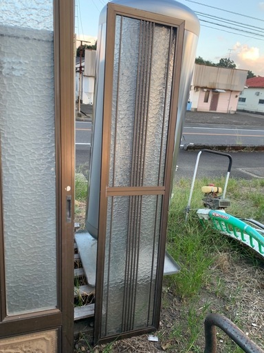 アルミサッシ 玄関引き戸2枚組