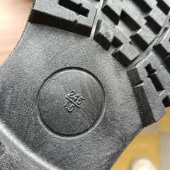 新品 24.5cm レディース ブーツ ブラック 厚底 シューズ 普段着 の画像