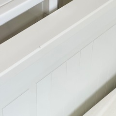 IKEA HEMNES ヘムネス ベッド マットレス2つ付き ホワイトの画像