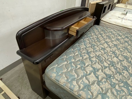 【愛品館 江戸川店 】 引き出し付き ワイドダブルベッド Sealy（シーリー）