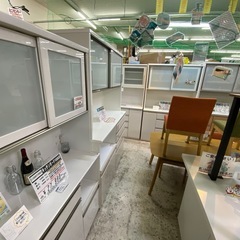 【愛品館 江戸川店 】2枚スライド扉キッチンボード Nポスティア140 NITORI（ニトリ）の画像