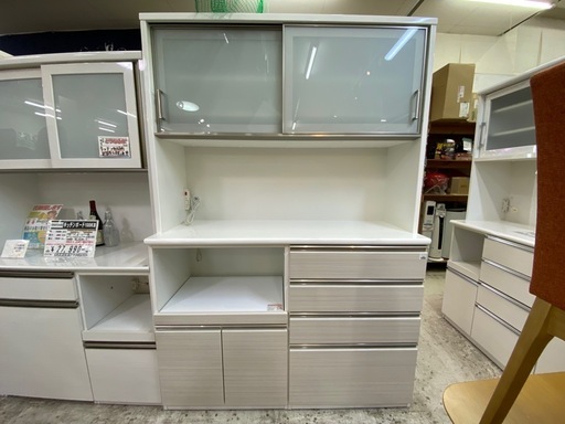 【愛品館 江戸川店 】2枚スライド扉キッチンボード Nポスティア140 NITORI（ニトリ）