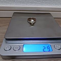 K18 真珠の指輪 リング 16号 総重量2.9gの画像