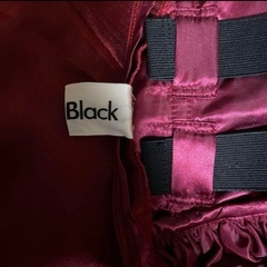 日本製ロングドレス「Dress Black」7号 ダークレッドの画像