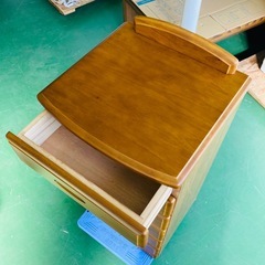 木製チェスト　天然木　6段チェスト　収納箪笥　ミニチェスト42×38×88cmの画像