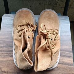 新品 23.5cm レディース ブーツ ブラウン 厚底 シューズ 普段着 識別番号:【B029-S】の画像