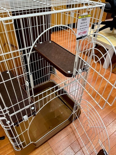 マルカン キャットケージ ２段【リサイクルマート下関店】