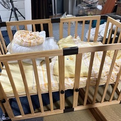 木製ベビーベッド 中古 の画像