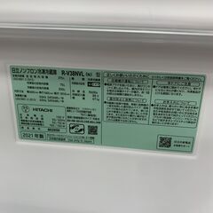 ★ジャングルジャングル石川金沢店★ 日立 冷蔵庫 R-V38NVL 375L 2021年製 動作確認／クリーニング済みの画像