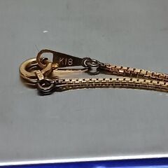 K21.6 K18 メキシコ ペソ 金貨 ネックレス 総重量4.8g チェーン長さ38cmの画像