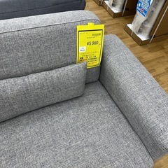 【ドリーム川西店御来店限定】☆ジモティー見たよ♪割引☆3Pソファ　グレー　やや難あり／クリーニング済み【2125560000031259】の画像