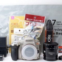 単焦点レンズ付き！SONY α300★初心者向け★すぐ使える  1ヶ月動作補償あり！ 安心のゆうパック代引き発送！ 送料、代引き手数料無料！の画像