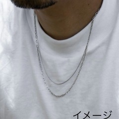 【新品未開封】シルバー　ネックレス　ステンレスの画像