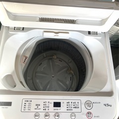YAMADA SELECT 2021年製　4.5㎏全自動洗濯機 YWM-T45H1の画像