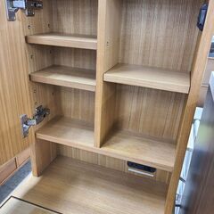 J1620【リユースのサカイ柏店】NITORI　ニトリ　一面鏡ドレッサー　Nノワル　ライトブラウン　クリーニング済みの画像
