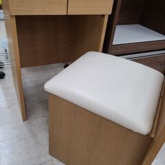 J1620【リユースのサカイ柏店】NITORI　ニトリ　一面鏡ドレッサー　Nノワル　ライトブラウン　クリーニング済みの画像