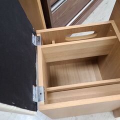 J1620【リユースのサカイ柏店】NITORI　ニトリ　一面鏡ドレッサー　Nノワル　ライトブラウン　クリーニング済みの画像