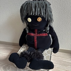 ハンドメイド 黒い人形　ハロウィンの画像