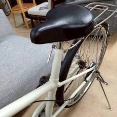 無印 自転車 26インチ ベージュの画像