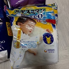 メリーズぐっすりパンツビッグXL、オヤスミマン　ビック以上(男の子用)8枚、おねしょ対策パッド16枚の画像