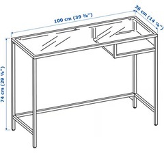 IKEA　VITTSJO ヴィットショー ラップトップテーブル　ホワイトの画像
