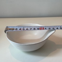 ホワイト 陶器 とんすい 2個セットの画像