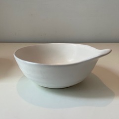 ホワイト 陶器 とんすい 2個セットの画像