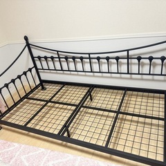 ベッドフレーム　黒　パイプの画像