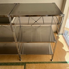 【無印良品】ステンレスユニットシェルフの画像