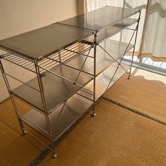 【無印良品】ステンレスユニットシェルフの画像