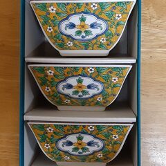 美濃焼角小鉢5個セット　T-353の画像