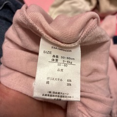 50-60長袖ロンパースの画像