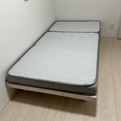 ニトリ【シングルすのこベッド　フレーム】ホワイト