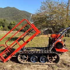 ⭐️動作確認車　美車　状態良好　運搬車　筑水キャニコム　ピンクレディ　キャタピラ　手動ダンプ　積載重量250キロ⭐️　の画像