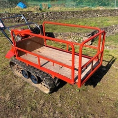 ⭐️動作確認車　美車　状態良好　運搬車　筑水キャニコム　ピンクレディ　キャタピラ　手動ダンプ　積載重量250キロ⭐️　の画像