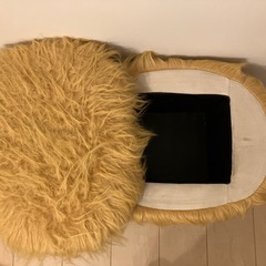 ふわふわ 動物スツール／収納付きオットマンの画像