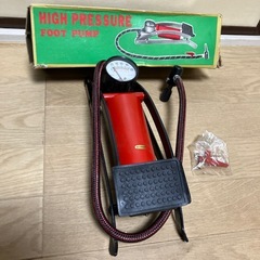 フートポンプ 空気入れ　HIGH PRESSURE FOOT PUMPの画像