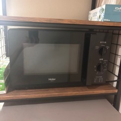 【引越し前お得】Haiet JM-17H-50 コンパクト電子レンジ★3段切替・簡単操作【セット購入がお得】の画像