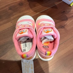 【お話中】アンパンマン　子供靴　ピンク　14cmの画像