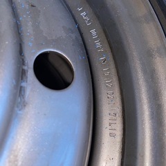 軽用15インチ 5JJ タイヤホイール PCD-100-4H ±45？ ハイ ゼット等の画像