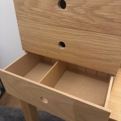 木製小物収納１段 ×8個セット　約幅２５．２×奥行１７×高さ８．４ｃｍの画像