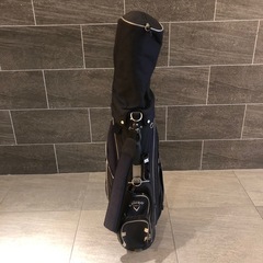 ゴルフバッグCallaway 黒 キャディバッグ フード付き　ブラック　の画像