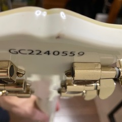 grassroots エレキギター　レスポールしろ白の画像