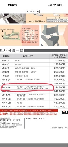 スズテック　鉄車輪　11-28II型　トラクター　車輪 