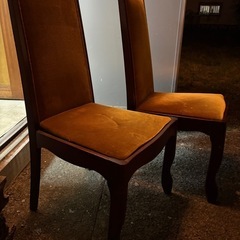 椅子　アンティークイス　2脚の画像