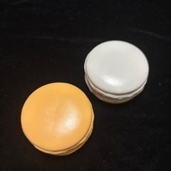 陶器製マカロン型アクセサリーケース 2色セットギフトボックス　インテリアの画像