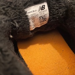 New Balanceブラック ボアスニーカー　17cmの画像