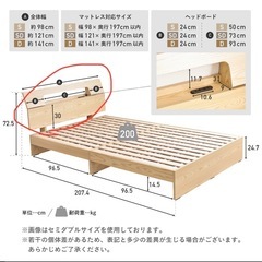 【ダブル】ベッドのヘッドボードを引き取ってくださる方