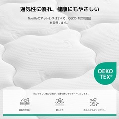 マットレス 厚さ20cm ポケットコイル エッジサポート 高反発 シングルの画像